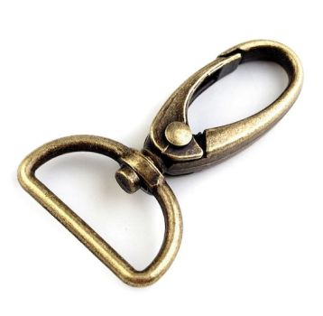 Karabiner Altmessing - 25 mm